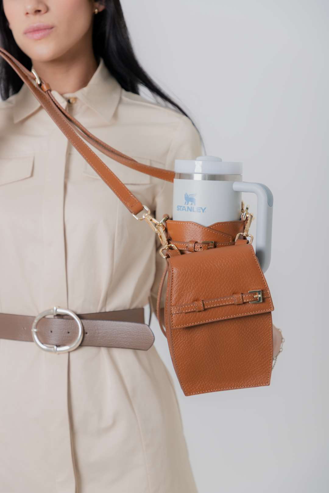 Lotus Bag,  Termos - Şişe Taşıma Çantası Kahverengi